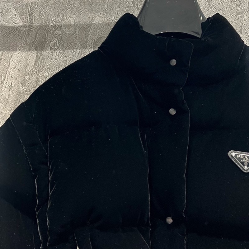 Prada Velvet Down Jacket