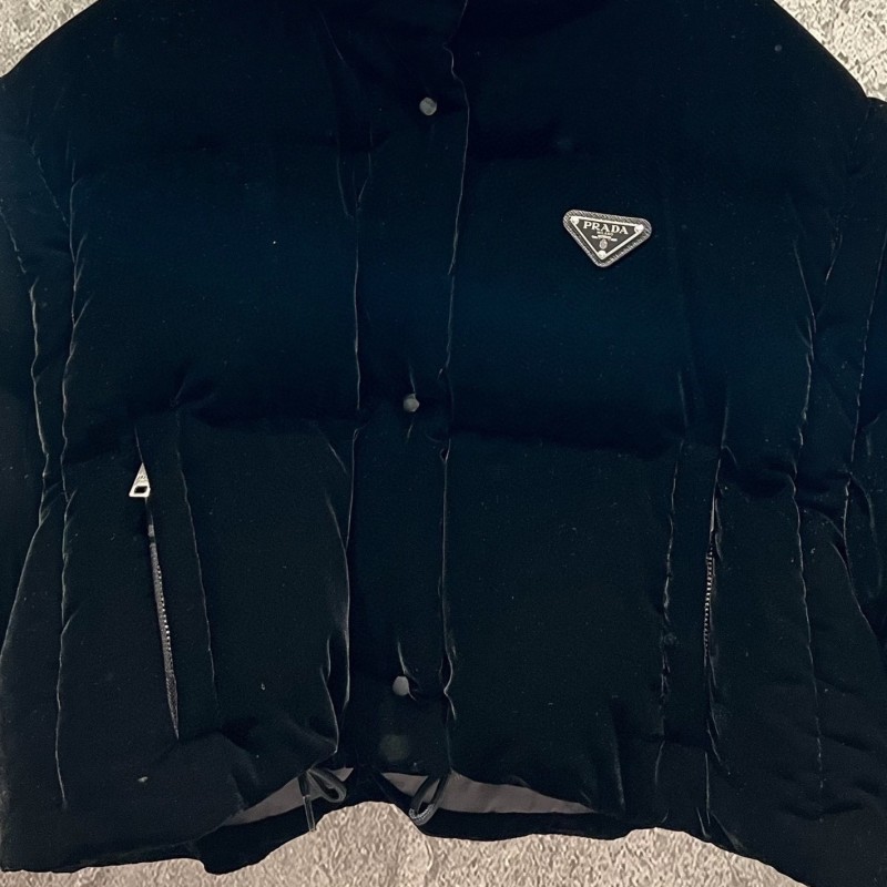 Prada Velvet Down Jacket