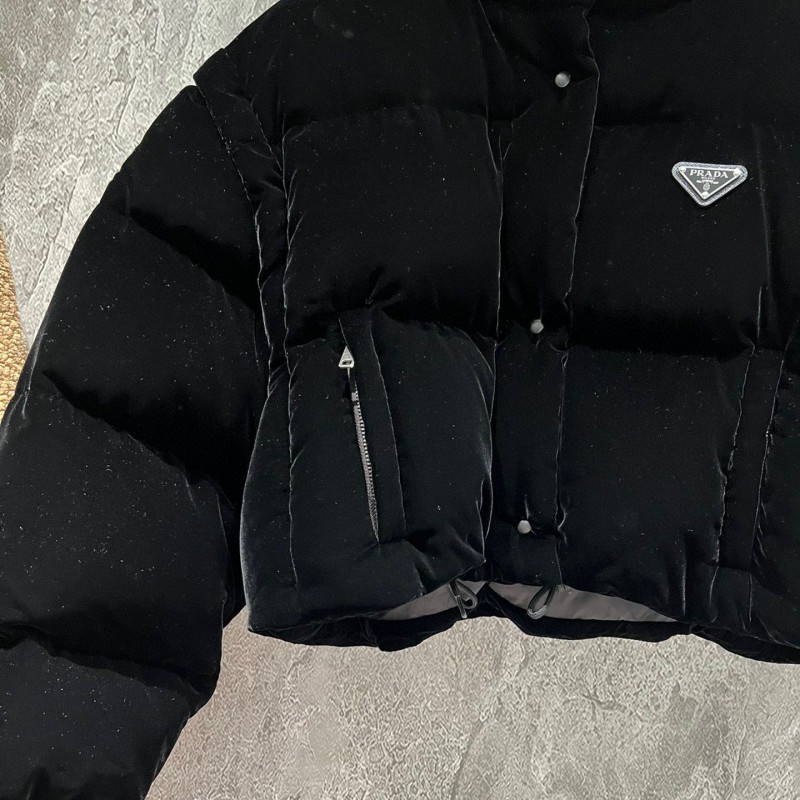 Prada Velvet Down Jacket