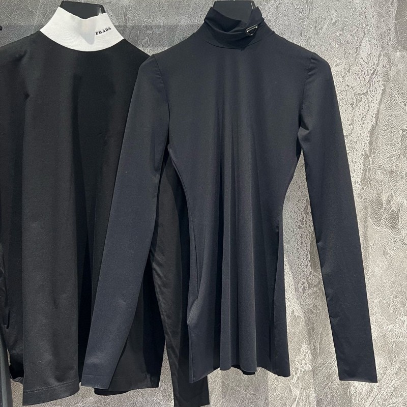 Prada Turtleneck Long Sleeves Shirt