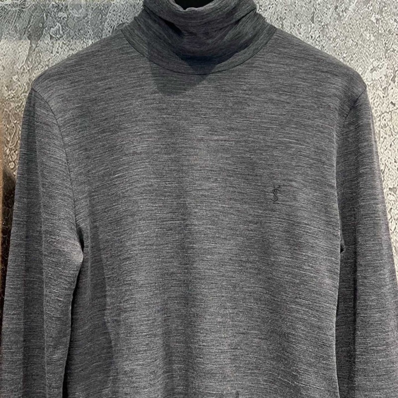 YSL Wool Turtleneck Long Sleeves Shirt