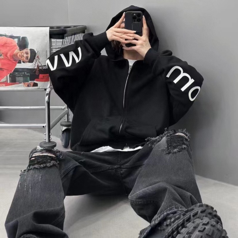 Balenciaga Unisex Zipper Hoodie