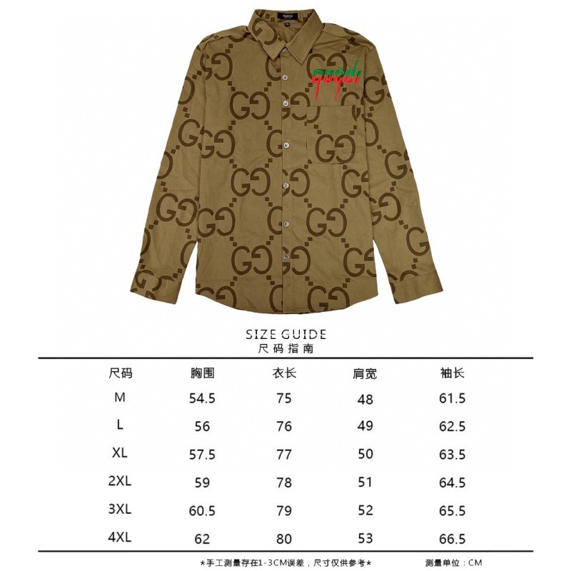 Gucci Unisex Long Sleeves Shirt