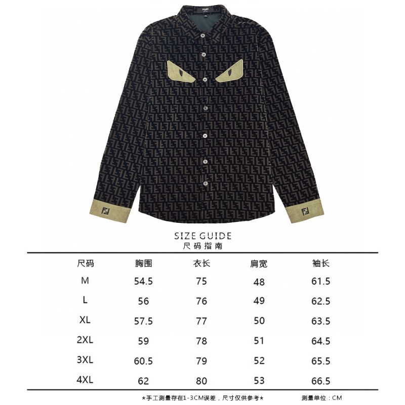 Fendi Unisex Long Sleeves Shirt