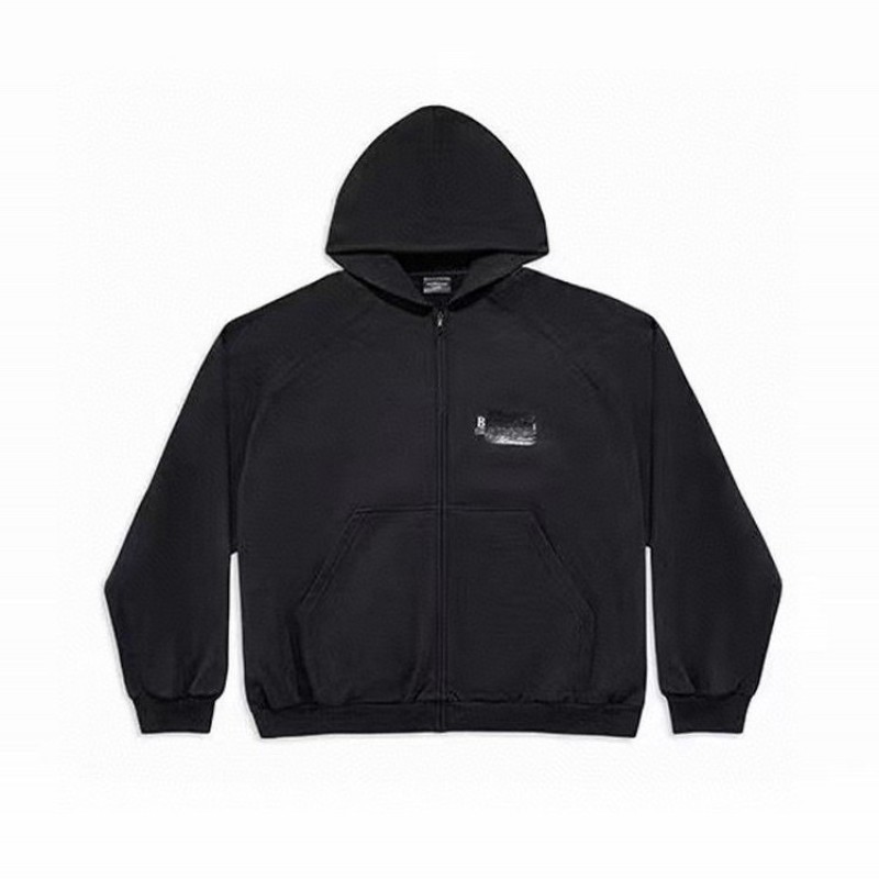 Balenciaga Unisex Zipper Hoodie