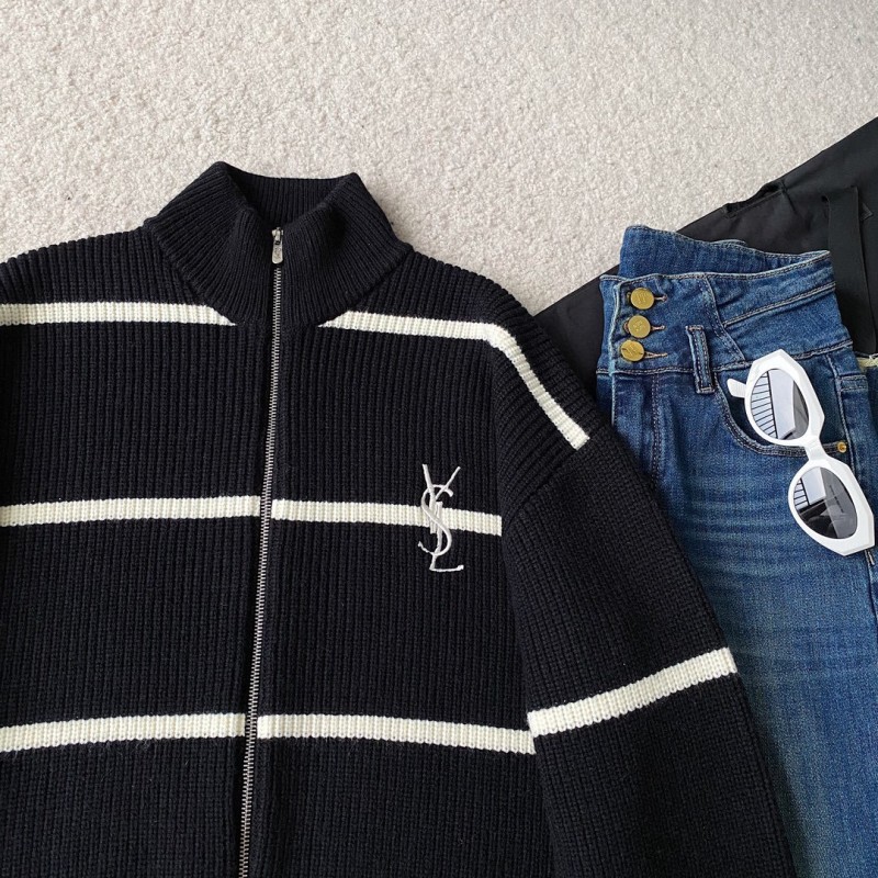 YSL Zipper Sweater