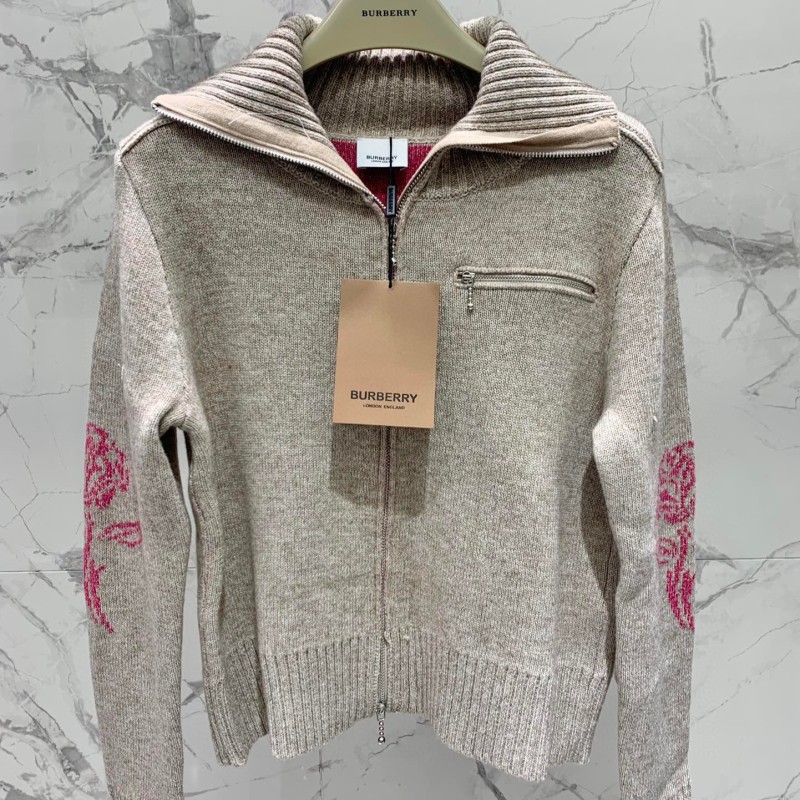 Burberry Knit Zipper Cardigan