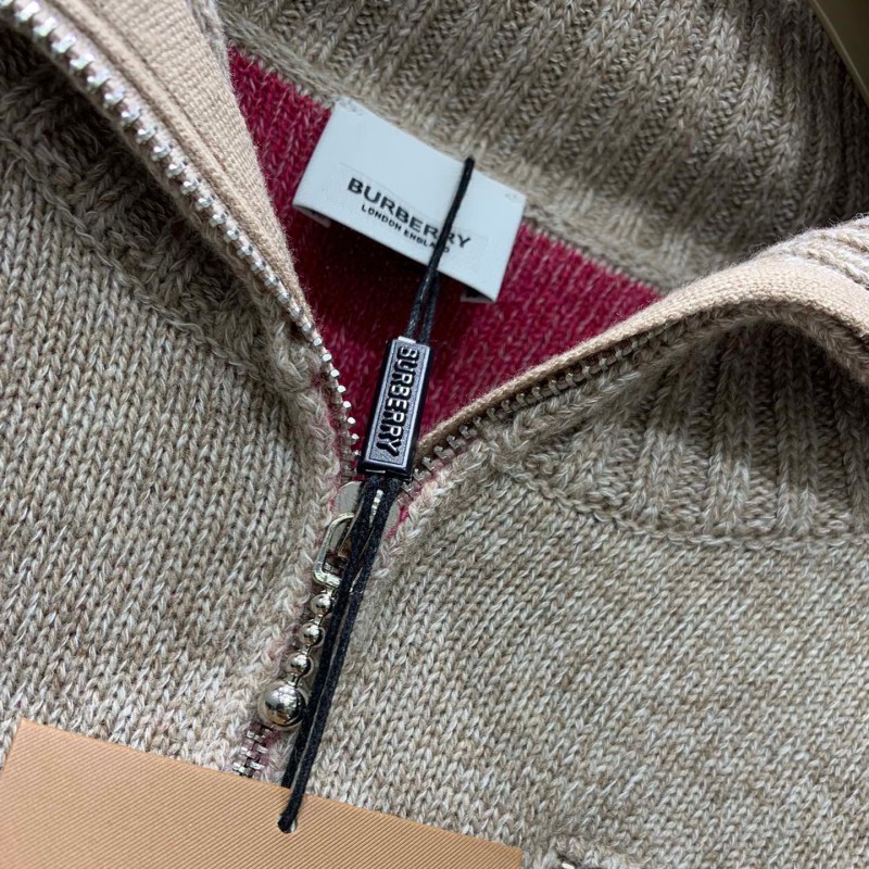 Burberry Knit Zipper Cardigan