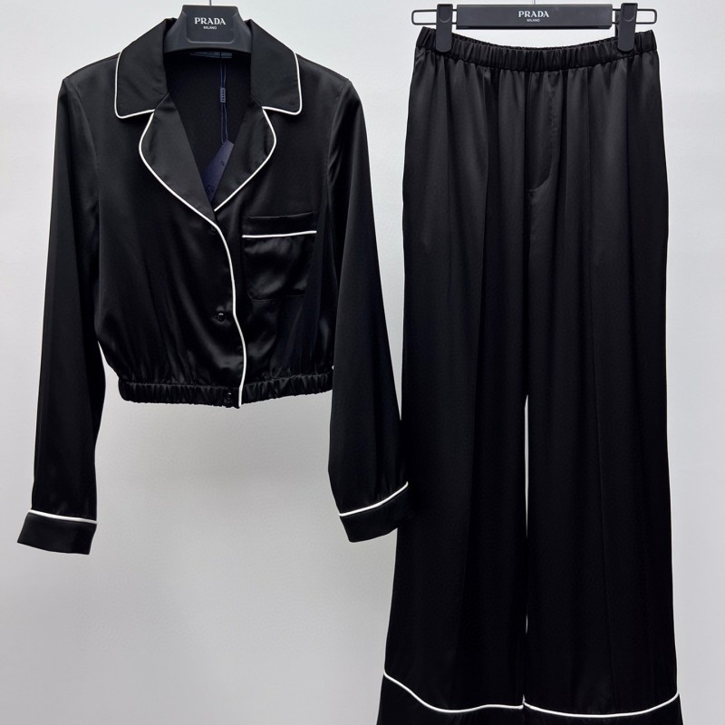 Prada Silk Shirt & Pants Set