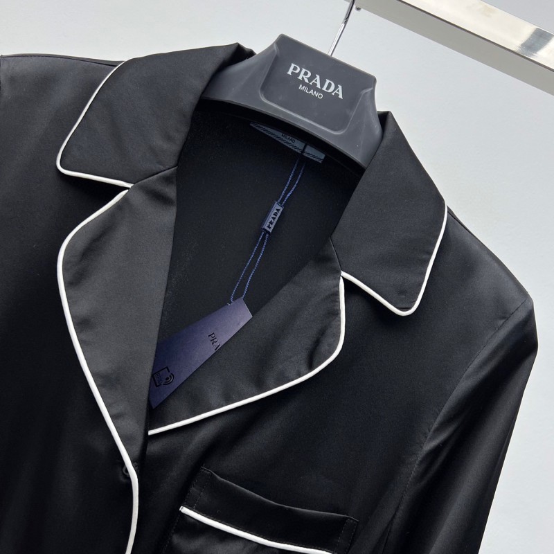 Prada Silk Shirt & Pants Set