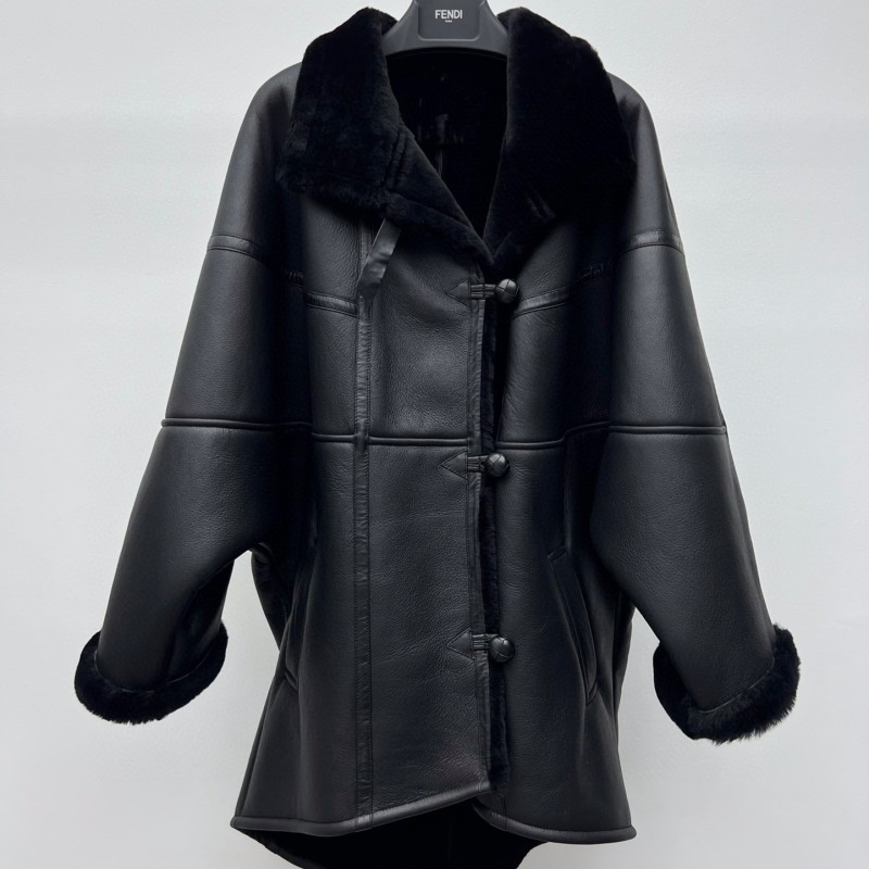 YSL Leather Cloak