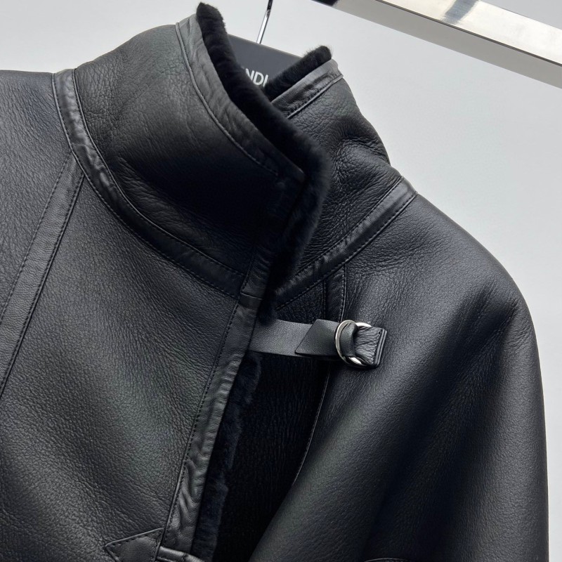 YSL Leather Cloak