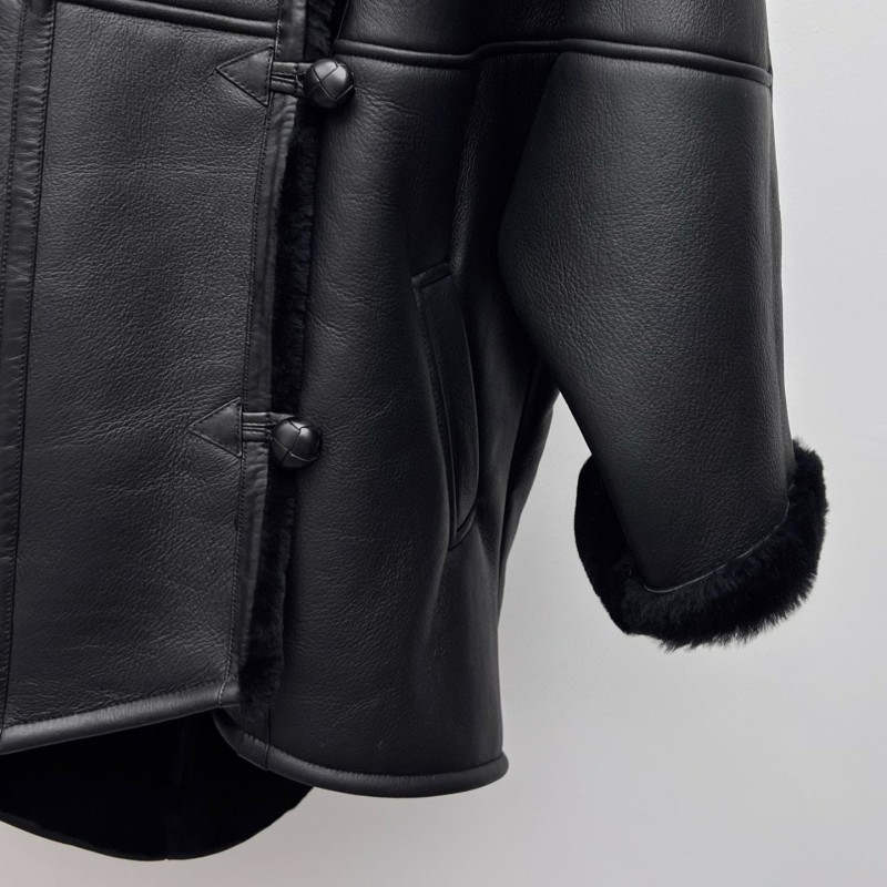 YSL Leather Cloak