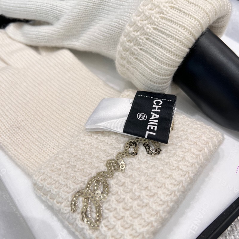 Chanel Scarf / Beanie Hat / Glove