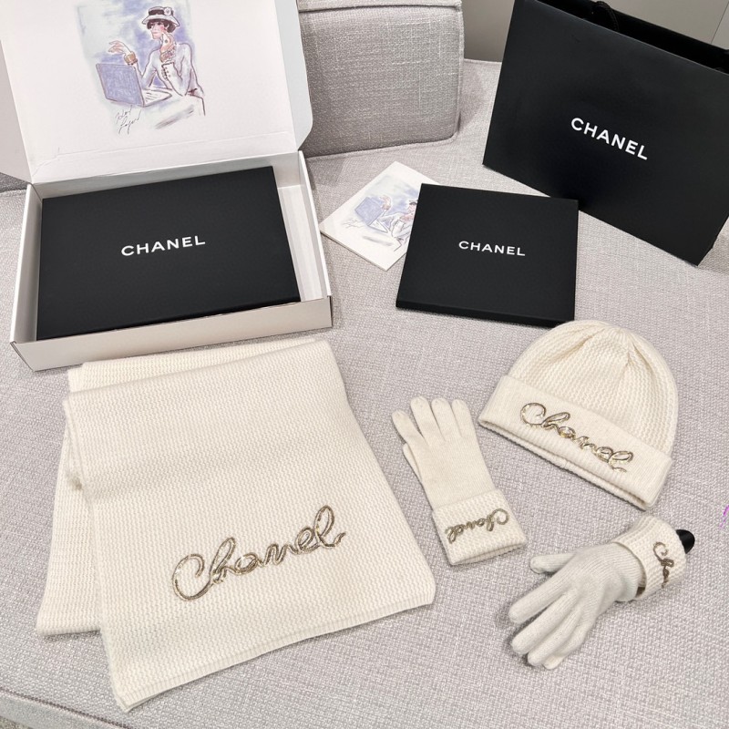 Chanel Scarf / Beanie Hat / Glove