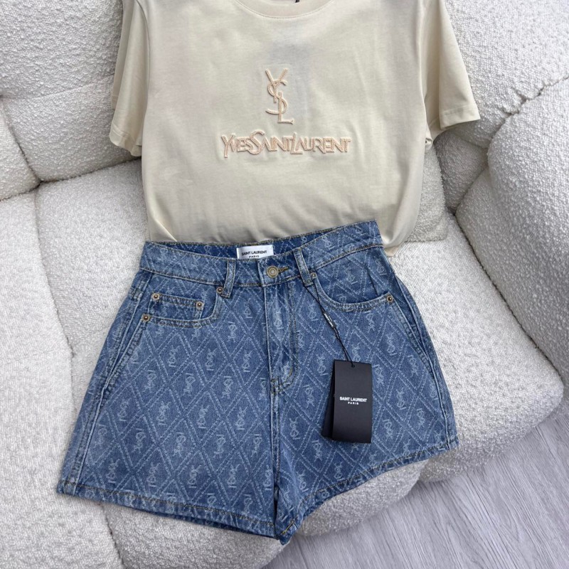 YSL Denim Shorts