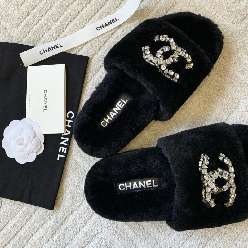 Chanel 毛拖