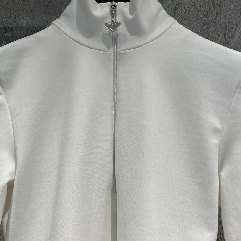 Prada Zipper Turtleneck Long Sleeves Shirt