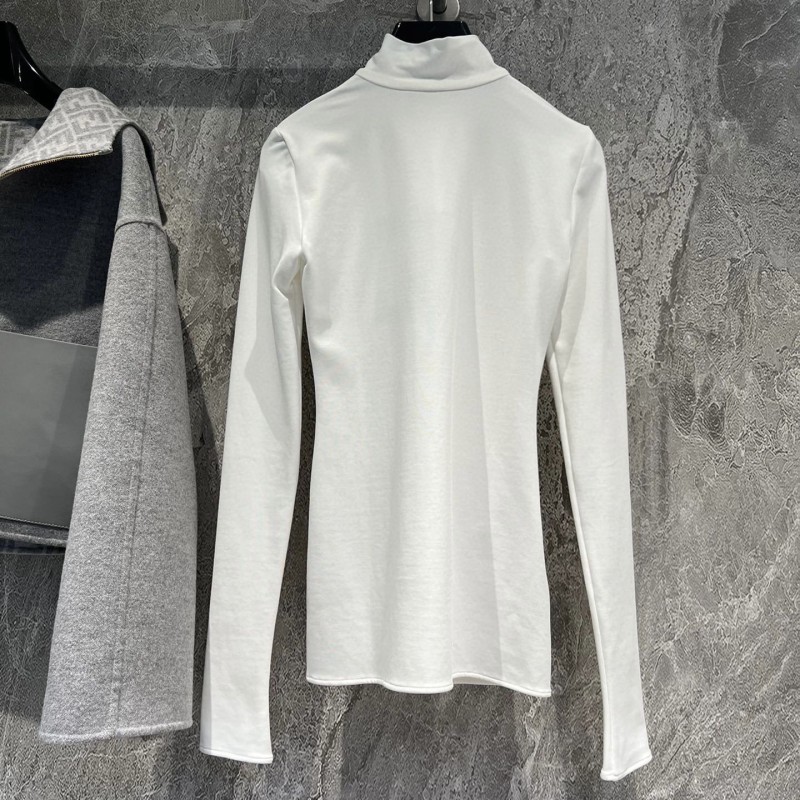 Prada Zipper Turtleneck Long Sleeves Shirt