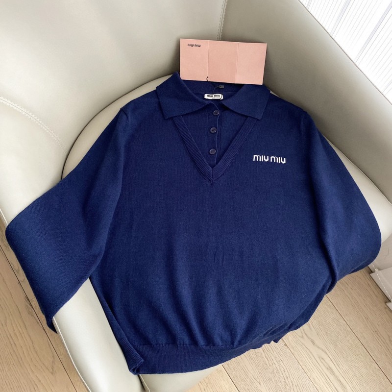 MiuMiu Knit Long Sleeves Shirt