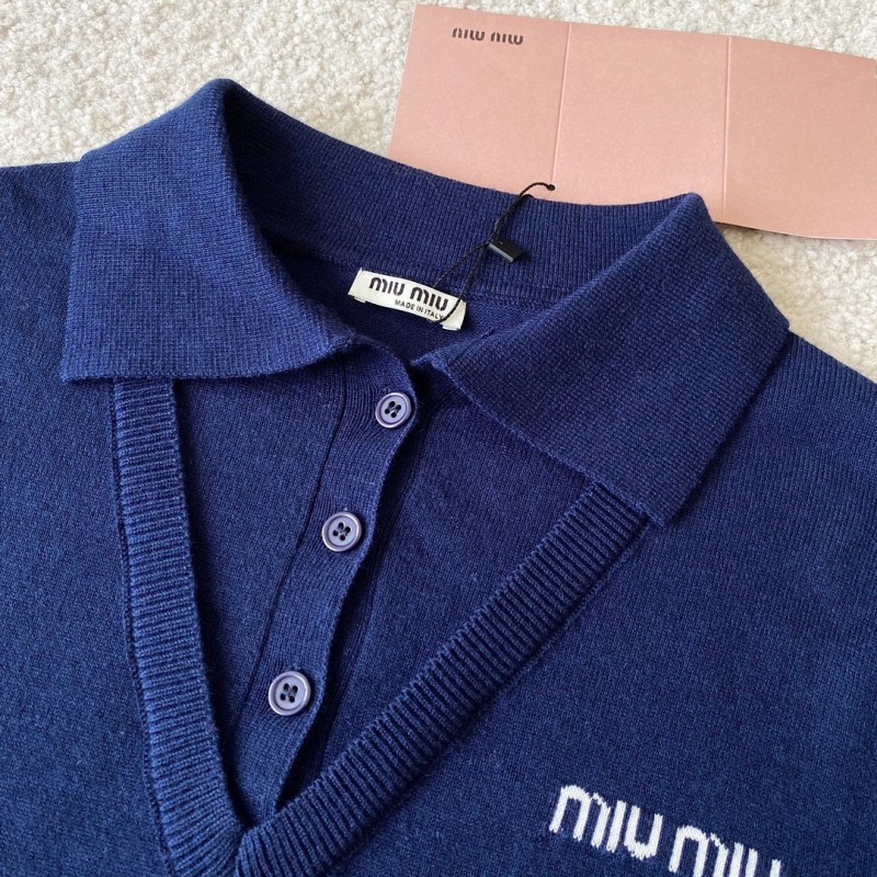 MiuMiu Knit Long Sleeves Shirt