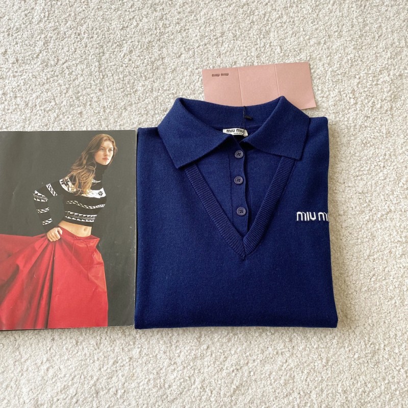 MiuMiu Knit Long Sleeves Shirt