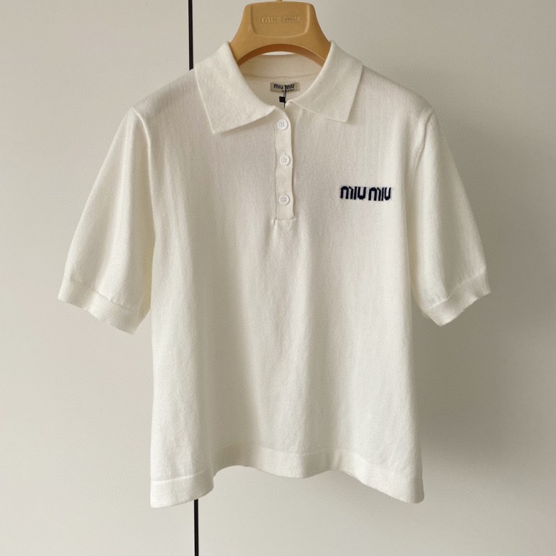 MiuMiu Knit Polo Tee