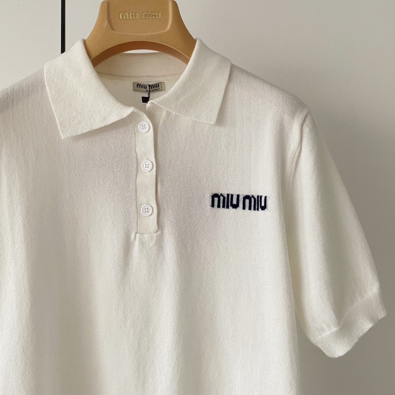 MiuMiu Knit Polo Tee