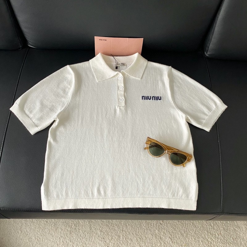 MiuMiu Knit Polo Tee