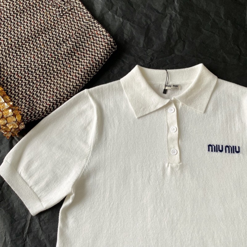 MiuMiu Knit Polo Tee