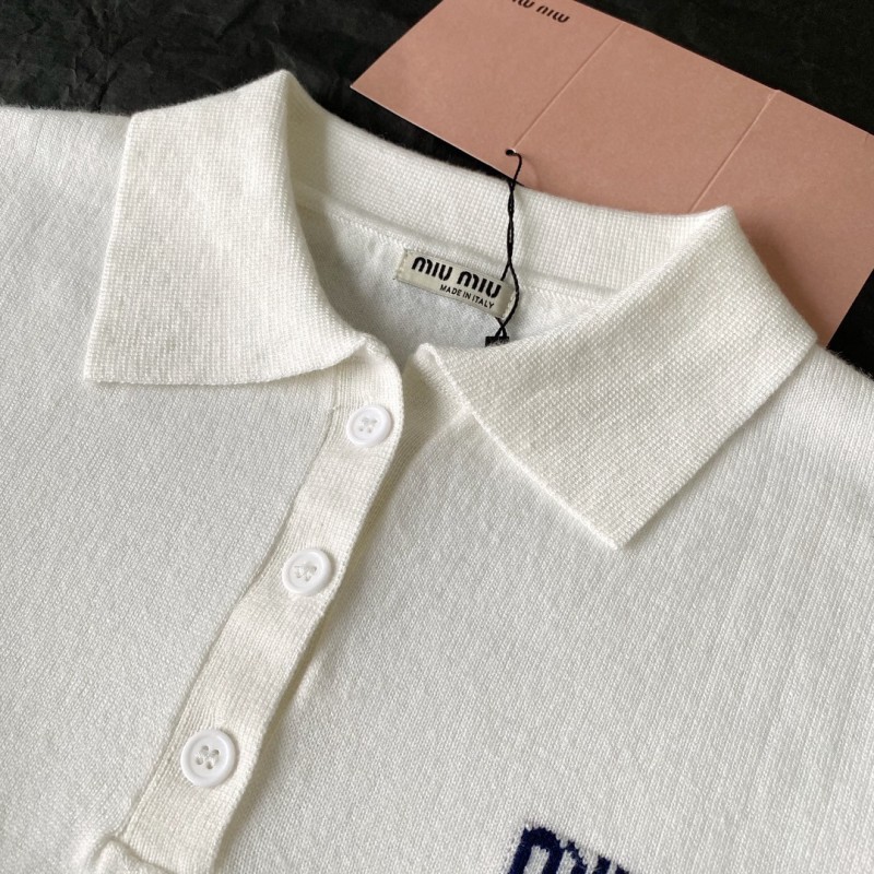 MiuMiu Knit Polo Tee