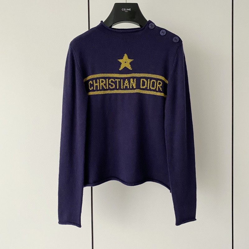 Dior Knit Shoulder Buckle Shirt