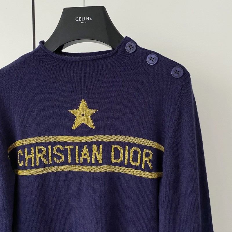 Dior Knit Shoulder Buckle Shirt