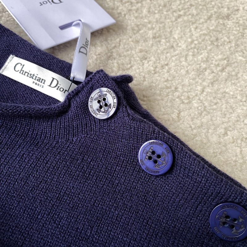 Dior Knit Shoulder Buckle Shirt