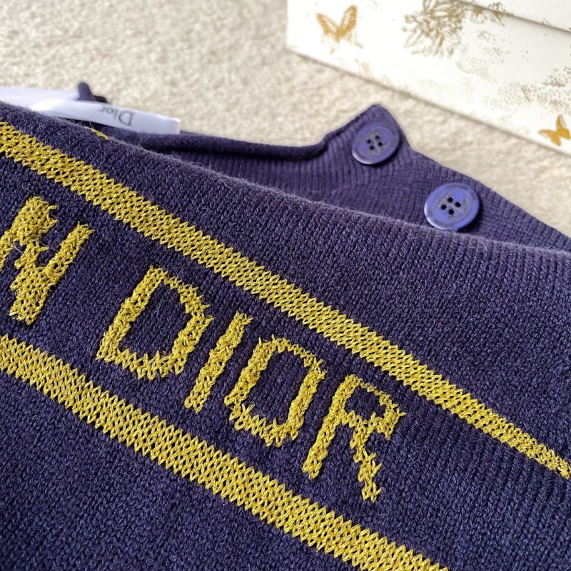 Dior Knit Shoulder Buckle Shirt