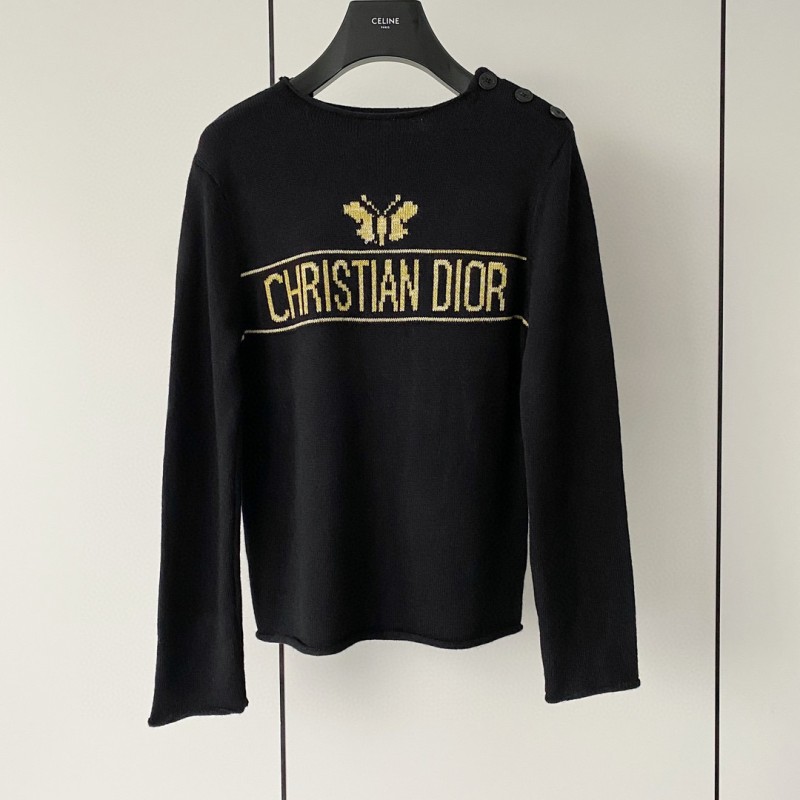 Dior Knit Shoulder Buckle Shirt