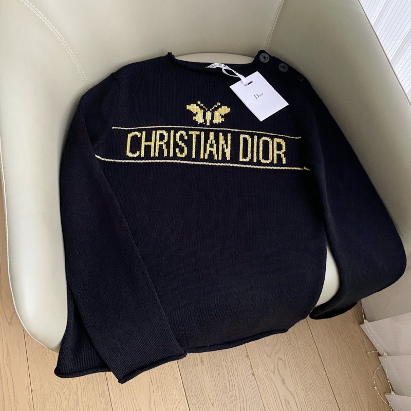 Dior Knit Shoulder Buckle Shirt