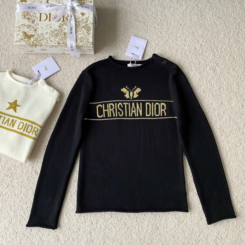 Dior Knit Shoulder Buckle Shirt