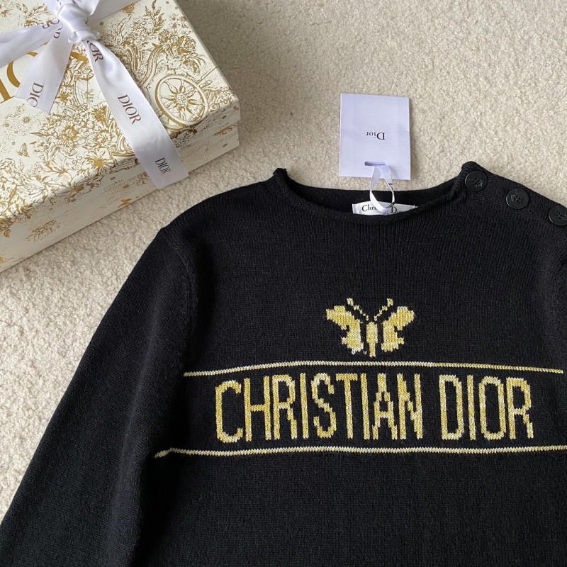 Dior Knit Shoulder Buckle Shirt