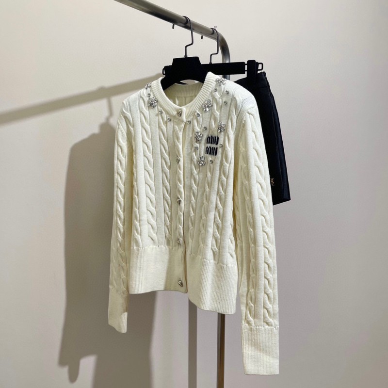 MiuMiu Knit Cardigan Sweater