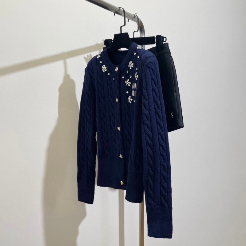 MiuMiu Knit Cardigan Sweater