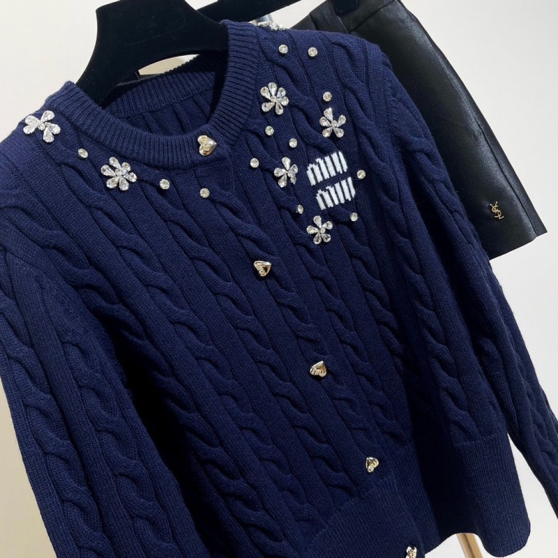 MiuMiu Knit Cardigan Sweater