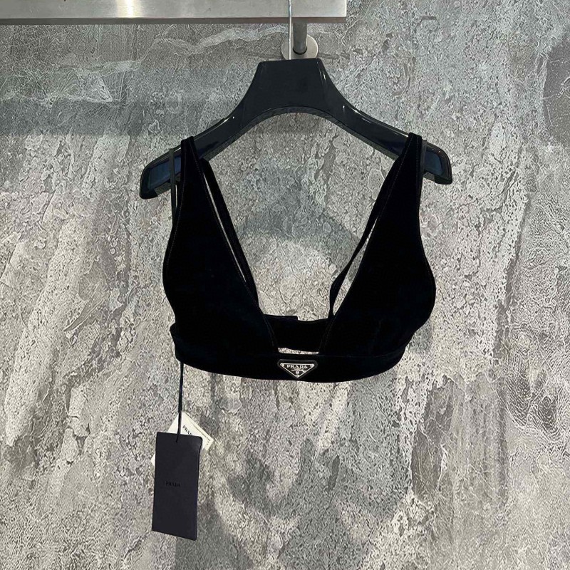 Prada Velvet Tube Top