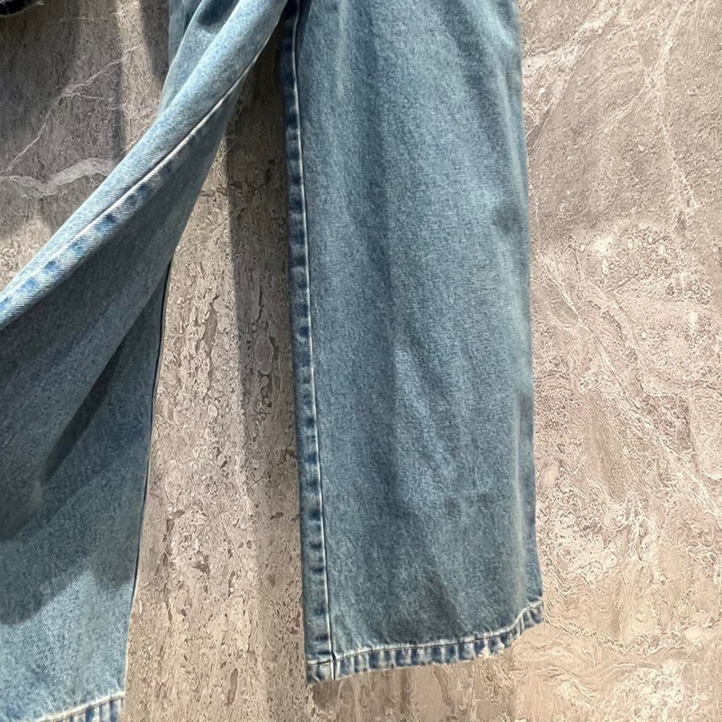 Prada Denim Long Jumpsuit 