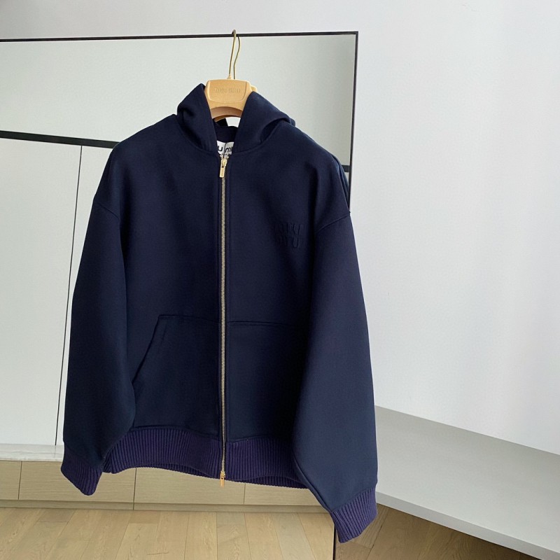 MiuMiu Unisex Zipper Jacket