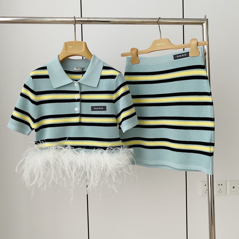 MiuMiu Tee & Skirts Set