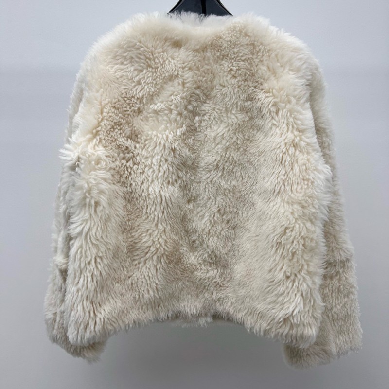 Celine Leather Fur Jacket