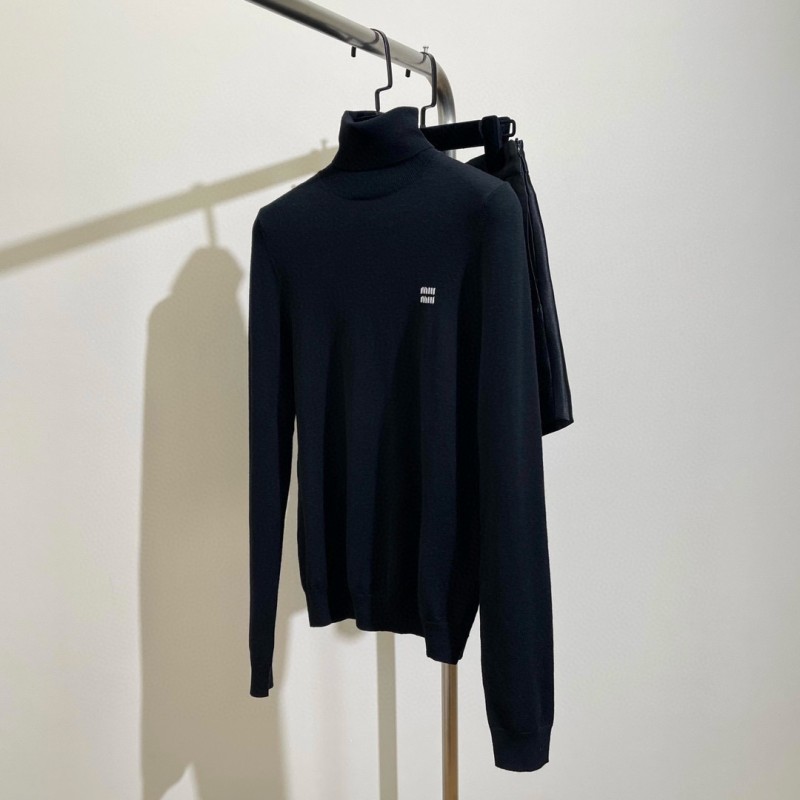 MiuMiu Turtleneck Long Sleeves Shirt