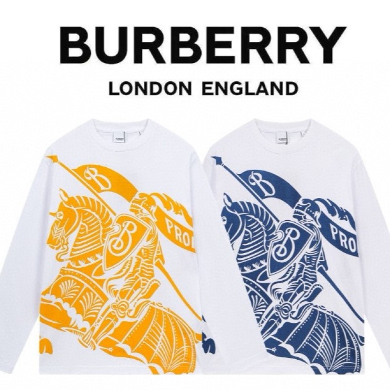 Burberry Unisex Long Sleeves Tee