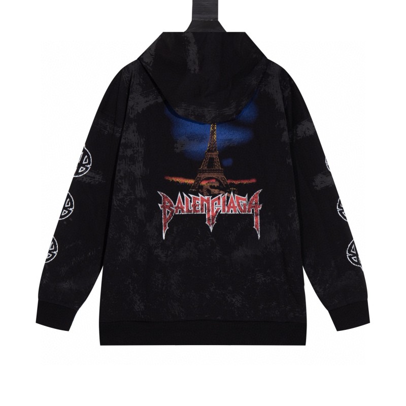 Balenciaga Unisex Zipper Hoodie